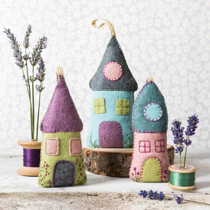 Lavender Houses  Felt Craft Kit