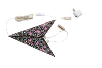 Black and Pink Cathedral Star Lantern