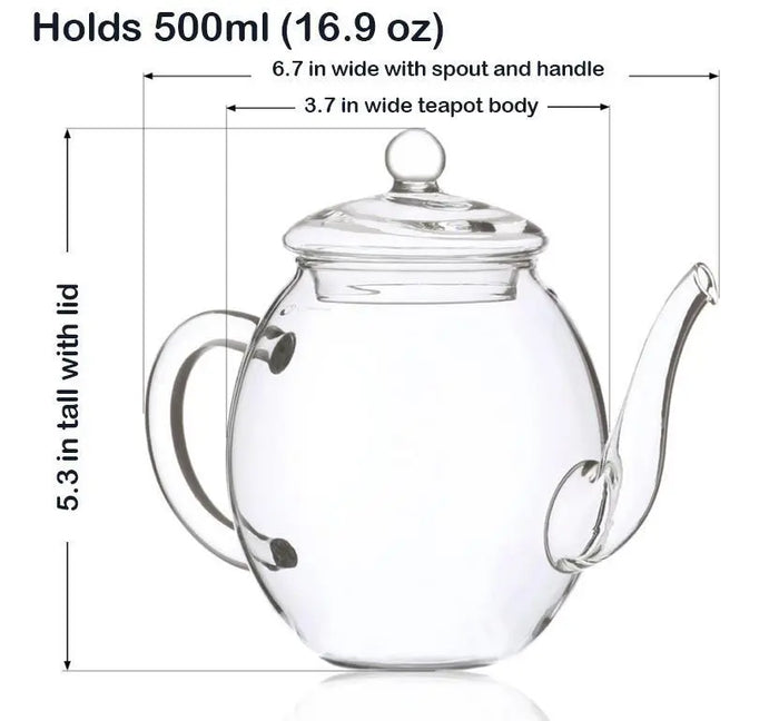 500 ml Glass Teapot