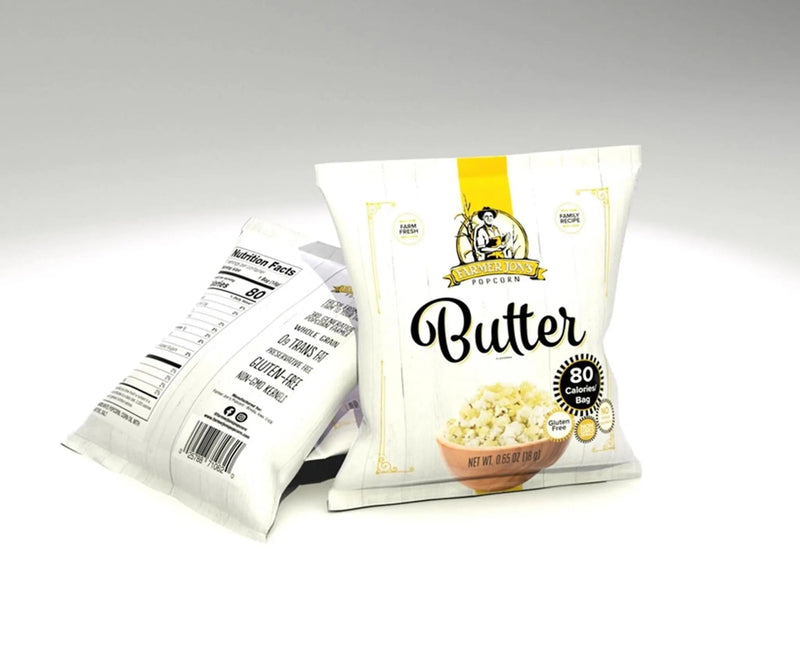 0.65 oz bag Butter Popcorn - My SensibiliTeas - popcorn from Farmer Jon's Popcorn