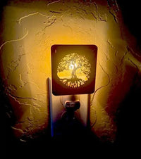 Tree Of Life Light Sensor Wall Plug In Night Light