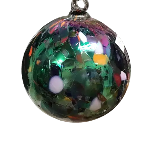 Frit Swirl Glass Ball