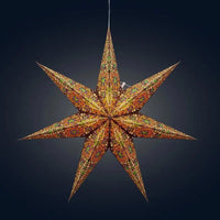 Brown Green Cathedral Star Lantern