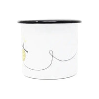 12 oz Enamel Bee Love Mug - My SensibiliTeas - enamel mug from Sister Bee's