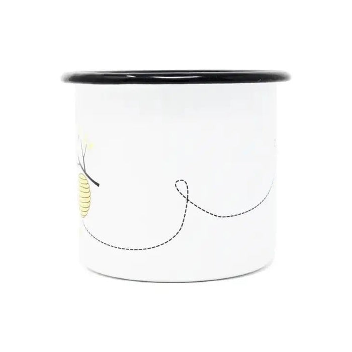 12 oz Enamel Bee Love Mug - My SensibiliTeas - enamel mug from Sister Bee's