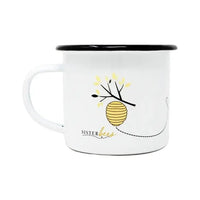 12 oz Enamel Bee Love Mug - My SensibiliTeas - enamel mug from Sister Bee's