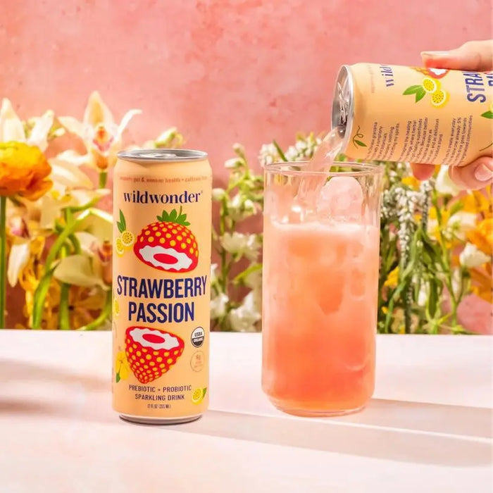Strawberry Passion Sparkling Probiotic and Prebiotics