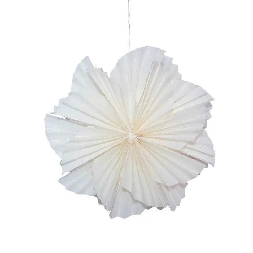 16 Inch Frosted Mylar Snowflake Hanging Light - My SensibiliTeas - home decor from Artschatz