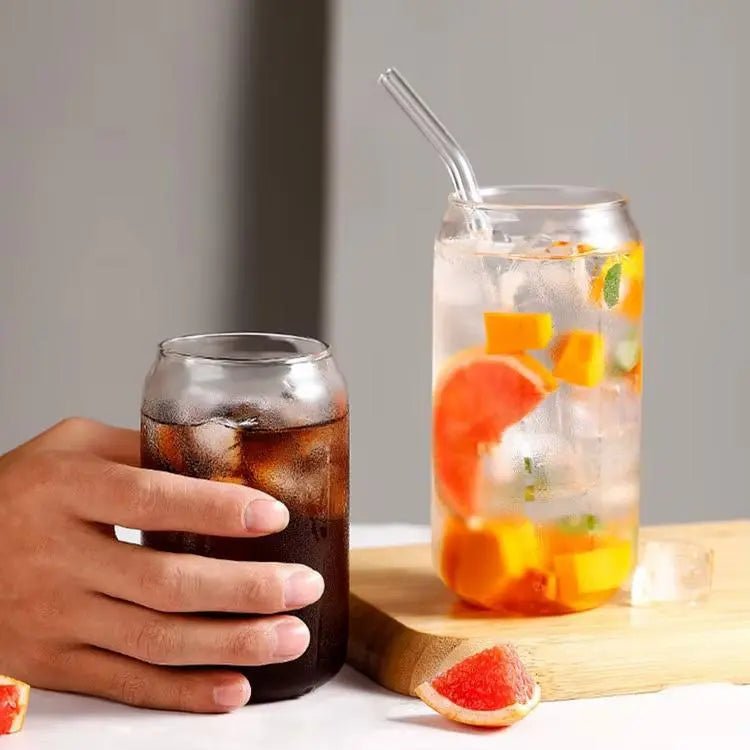 16 oz Borosilicate Glass with Bamboo Lid & Glass Straw - My SensibiliTeas - cup from varies