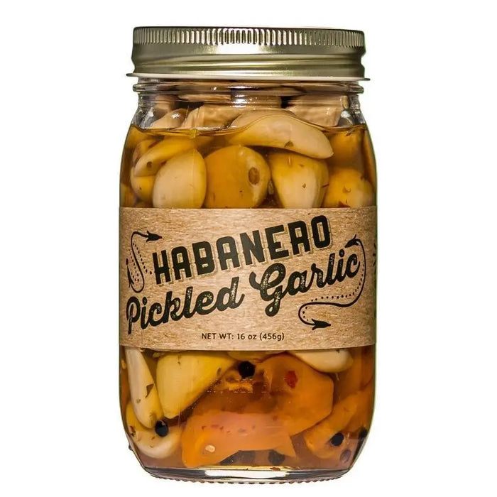 Habanero Pickled Garlic - 16 oz