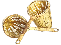 2.5 inch bamboo strainer