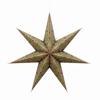 Brown Green Cathedral Star Lantern