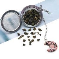 2 - Inch Tea Infuser with Moon Charm - My SensibiliTeas - Crystal Moon Tea Ball Infuser from SensibiliTeas