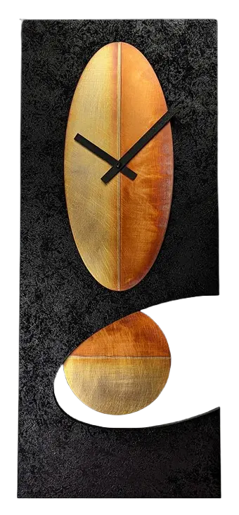 Black 24 Oval Pendulum Clock