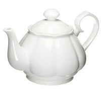 Diana 17.6 oz White Porcelain Teapot