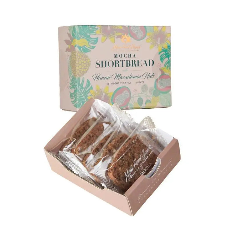 Mocha Macadamia Shortbread 5 Pieces