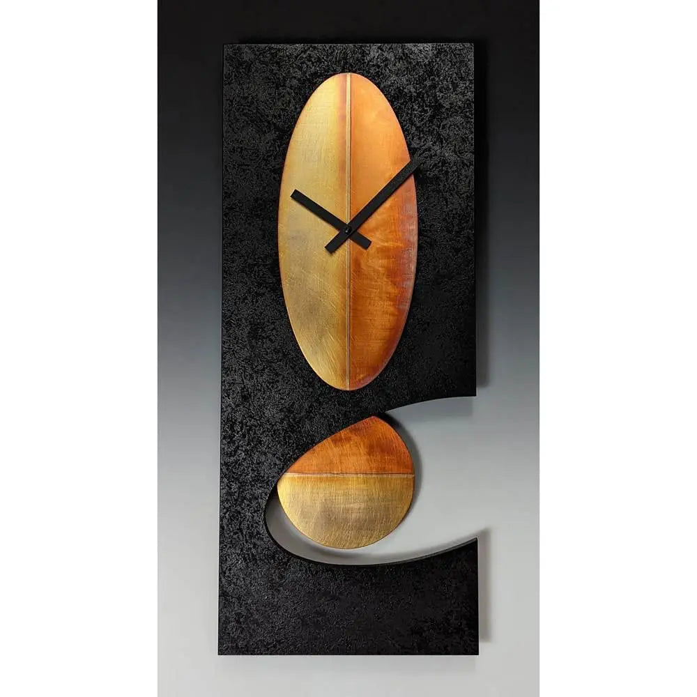Black Oval Pendulum Clock