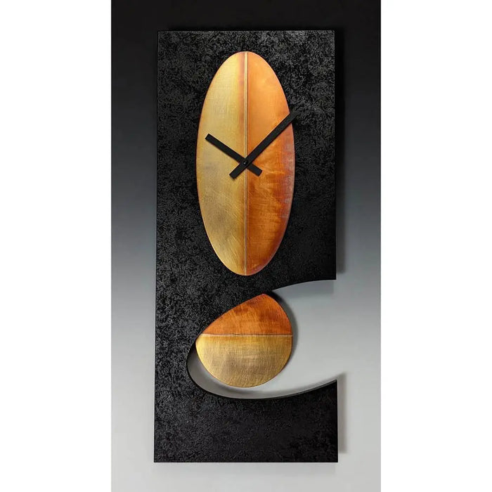 Black Oval Pendulum Clock