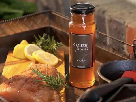 12oz Bourbon Infused Honey