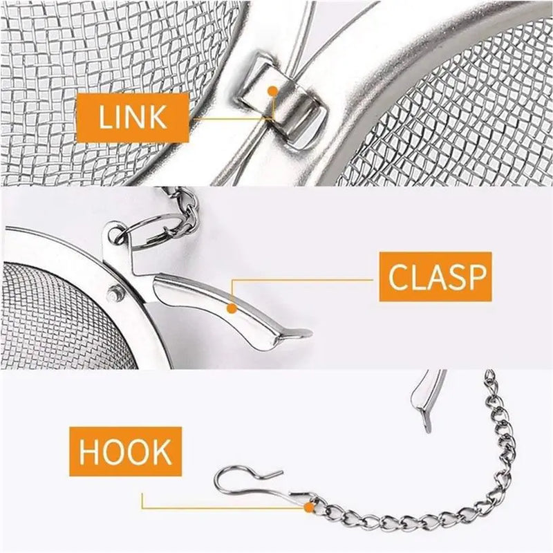Stainless Steel Tea Balls Without Packaging