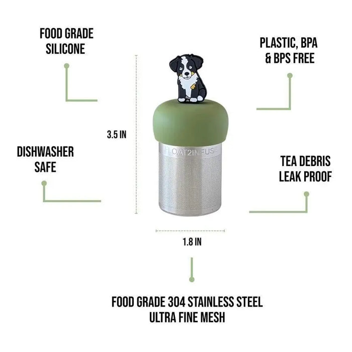 2D Dog Floating Tea Infuser - My SensibiliTeas - tea infuser from Float2Infuse Tea Infuser
