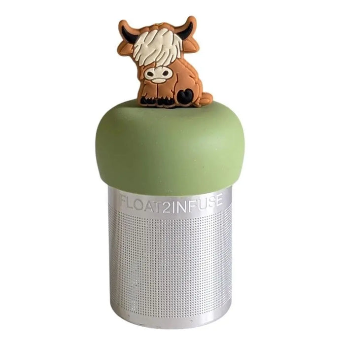 2D Highland Cow Floating Tea Steeper - My SensibiliTeas - tea infusers from Float2Infuse Tea Infuser