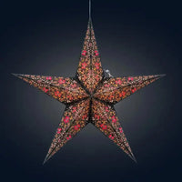 Black and Pink Cathedral Star Lantern
