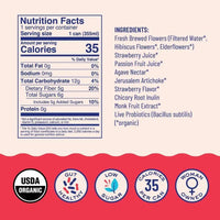 Strawberry Passion Sparkling Probiotic and Prebiotics