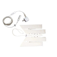 16 Inch Frosted Mylar Snowflake Hanging Light