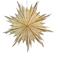 32 Inch Cream with Gold Snowflake Lantern Light - My SensibiliTeas - home decor from Artschatz