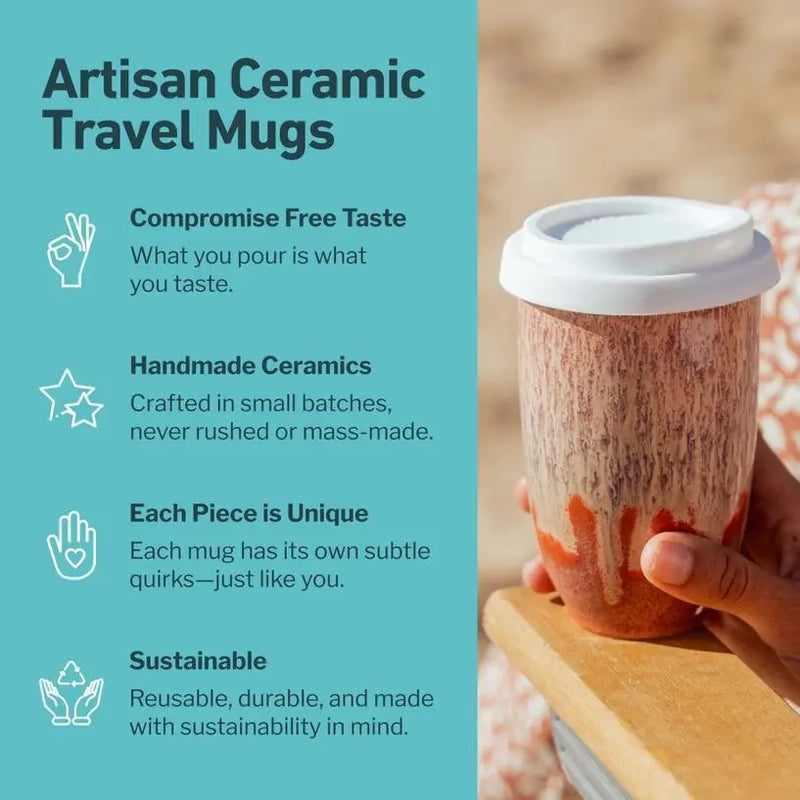 Jupiter 12 oz Ceramic Travel Mug