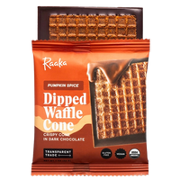Raaka Pumpkin Spice Chocolate Dipped Waffle Cone