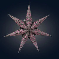 Black and Pink Cathedral Star Lantern