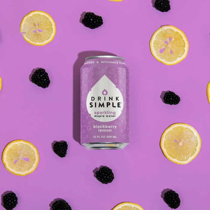Blackberry Lemon Sparkling Maple Water