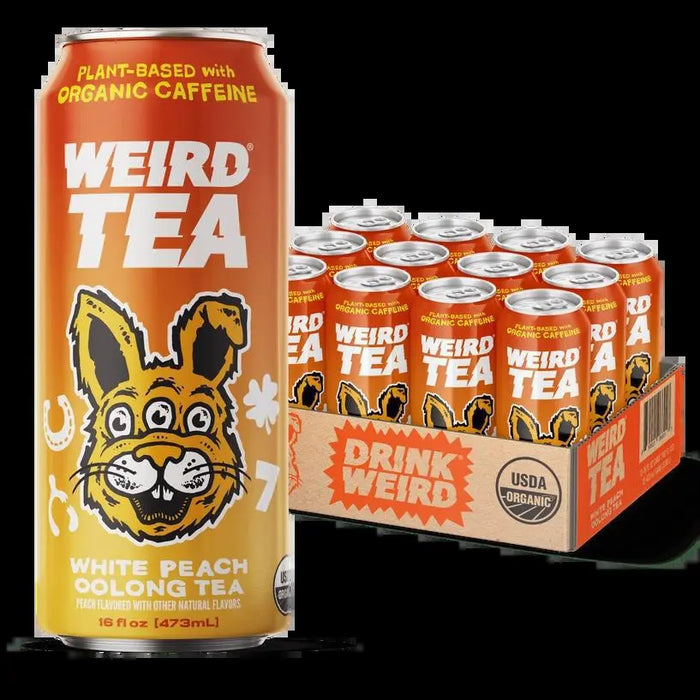 Organic White Peach Oolong Iced Tea 16oz Can