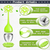Blue Lotus Silicone and Stainless Steel Infuser
