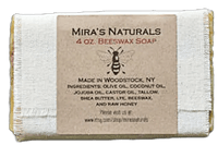 4 oz. Beeswax and Raw Honey Soap - My SensibiliTeas - honey soap from Mira's Naturals