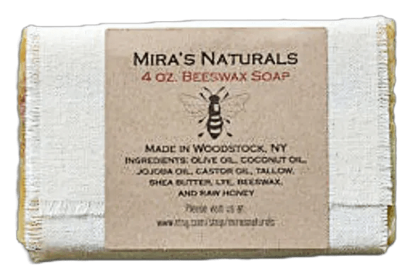 4 oz. Beeswax and Raw Honey Soap - My SensibiliTeas - honey soap from Mira's Naturals