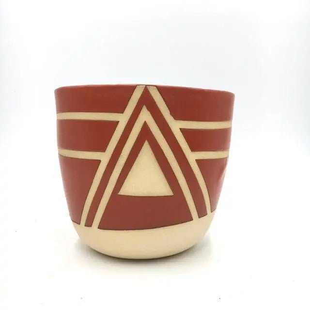 4" Wonky Prism Plant Pot/Planter - My SensibiliTeas - handmade planter from Ruby Farms Pottery
