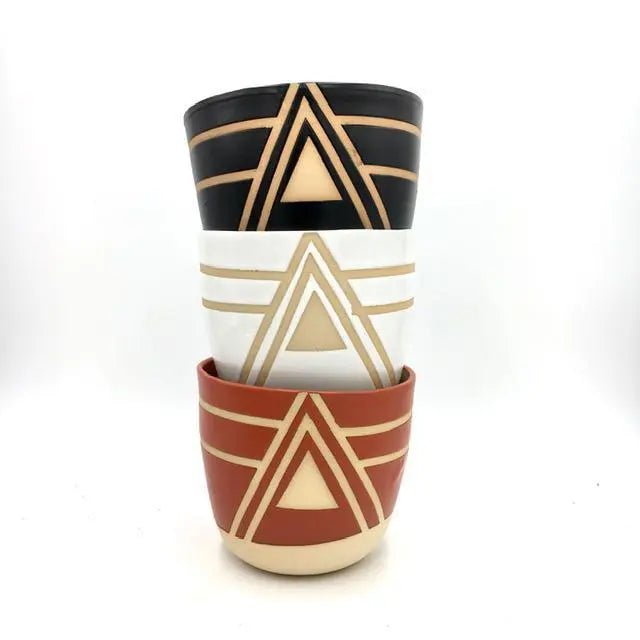 4" Wonky Prism Plant Pot/Planter - My SensibiliTeas - handmade planter from Ruby Farms Pottery