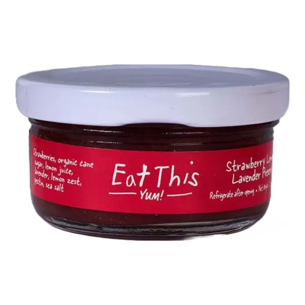 Strawberry Lemon Lavender Preserves - 2.5 oz