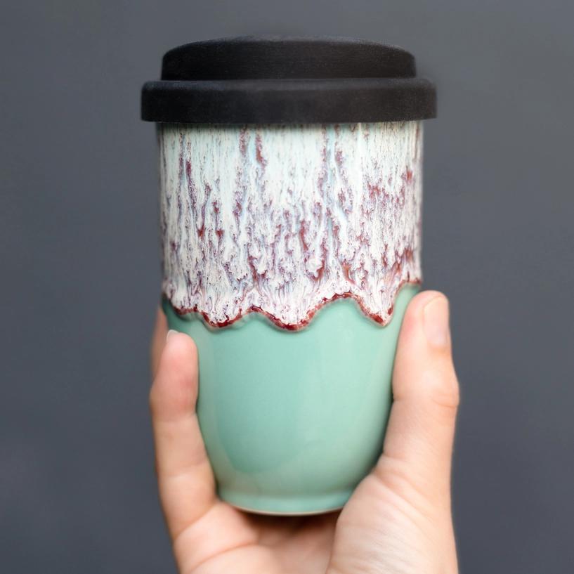 Nebula 12 oz Ceramic Travel Mug