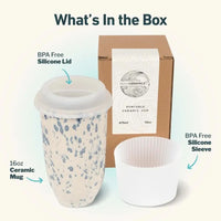 Orchid 16 oz Ceramic Travel Mug