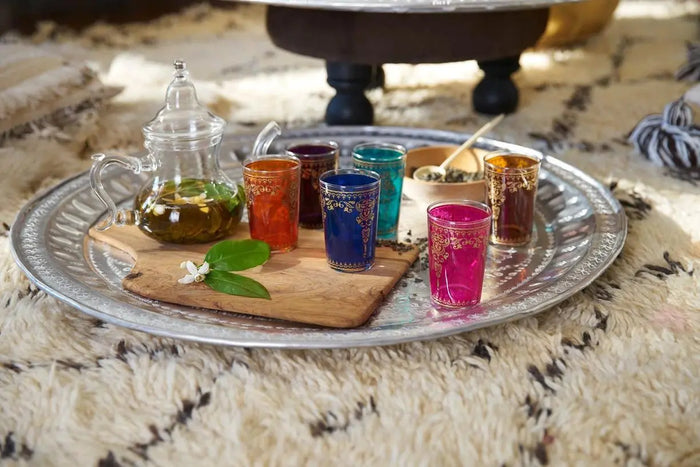 Morjana Tea Glasses Gold Mix
