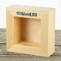 4”x4” Aluminum Flower Print on Wood - My SensibiliTeas - Wall Art from Wyldeflower Studio