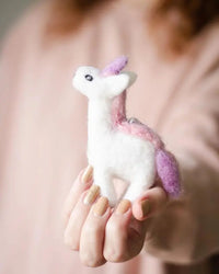 Felted Unicorn Ornament