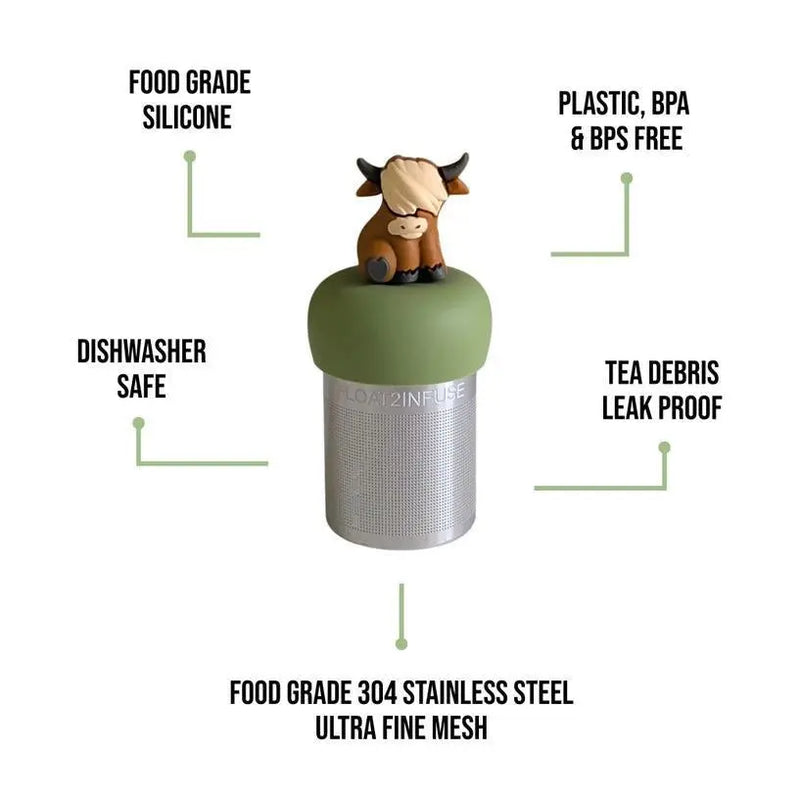 Highland Cow Floating Tea Steeper