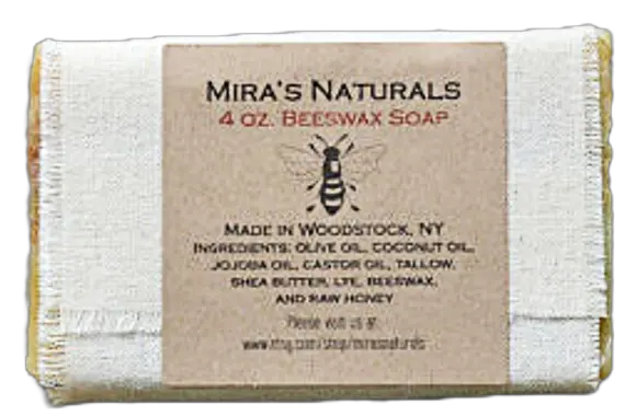 4 oz. Beeswax and Raw Honey Soap