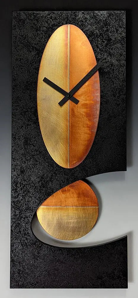 Black 24 Oval Pendulum Clock