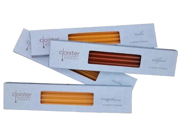 Cloister Honey Box of 12 Honey Straws